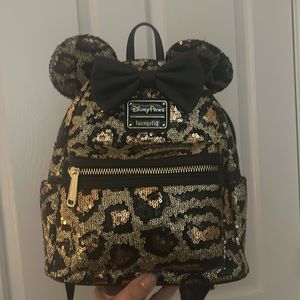 Leopard Sequine Loungefly bag
